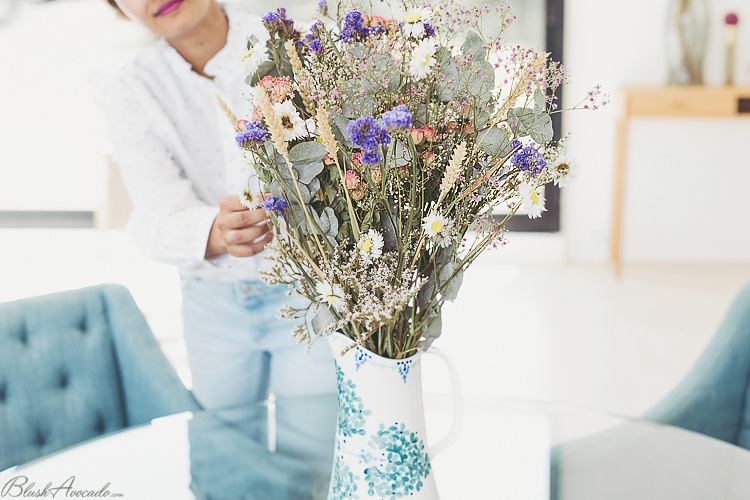 Bouquet de fleurs séchées réalisé par Blush Avocado